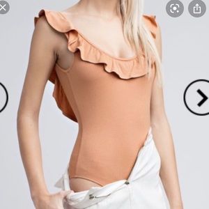 Honey Punch ruffle bodysuit